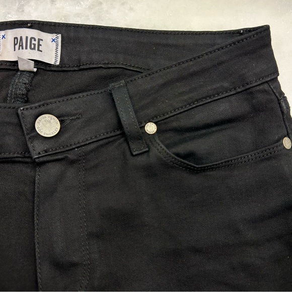 PAIGE, “Verdugo Ankle”, Black Jeans, Distressed, Size 31 - Picture 4 of 12